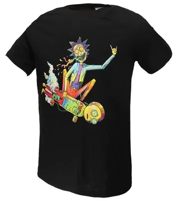 Obrázok produktu pre Tričko Rick and Morty Acid Skateboard Steez – oficiálny tovar – XL