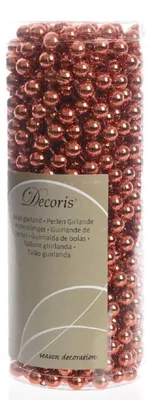 Produktbild von Perlenkette Band Girlande Kunststoff Ø.0,8 cm L.10 m rot