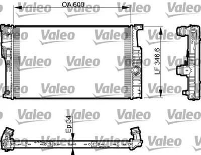 Produktbild von VALEO 735464 Kühler Wasserkühler Motorkühler für BMW 3 Touring (F31) 3 Limousine (F30, F80) 4 Gran Coupe (F36) 3 GT (F34) 4 Coupe (F32, F82)