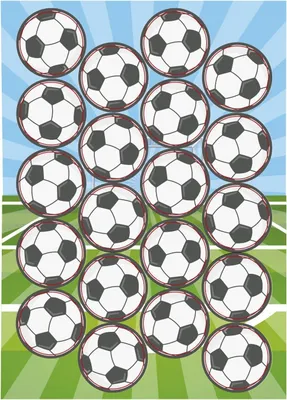 Produktbild von dekora - 40 Mini Fußball Oblaten Discs Ø 3,4 cm - Essbare Cupcake Deko
