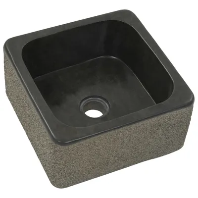 Immagine prodotto di Lavandino 30x30x15 cm in Pietra di Fiume Nero