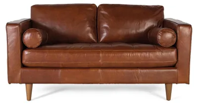 Immagine prodotto di Divano a due posti in pelle Alven 86 cm x 164 cm x 92 cm Giner y Colomer