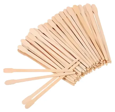 Productafbeelding van Waxspatels hout - 88 mm - Wegwerp - 300 stuks