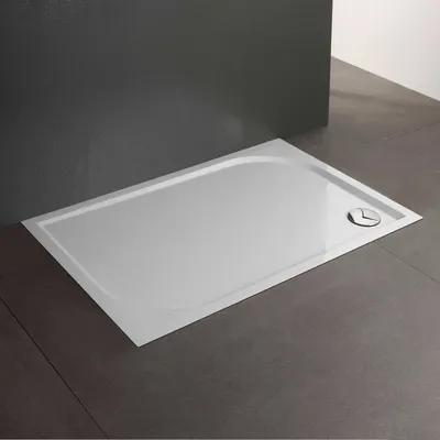 Produktbild von Einbauduschwanne 70X100 aus weiß glänzendem Harz | Klio