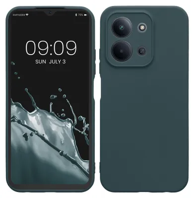 Produktbild von kwmobile Handyhülle für Xiaomi Redmi 15C 5G Hülle - weiches Handy Silikon Case - Schutzhülle Cover - Dunkler Schiefer