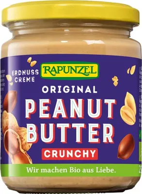 Obrázok produktu pre Rapunzel 110735, Orechová nátierka, arašid, 250 g, Arašidy, Nemecko, ERDNÜSSE* (91,00%), Palmöl*, Meersalz, Vollrohrzucker*