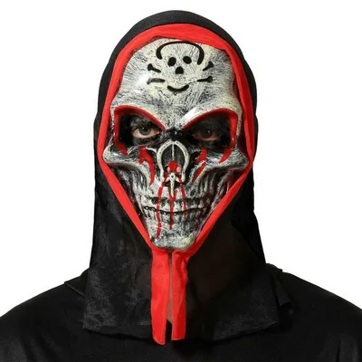 Image de Atosa Masque Siellet blanc et rouge, noir, taille unique
