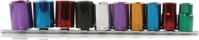 Obrázok produktu pre 1/2" 10-Kusová Sada Šesťhranných Nástrčiek