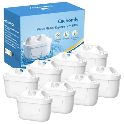 Image de 8 filtres à eau compatibles avec les cartouches BRITA Maxtra+ et Maxtra Plus, filtres de remplacement