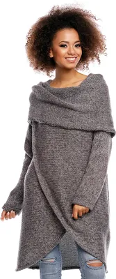 Obrázek produktu pro PeeKaBoo Dámské pletený nadýchaný svetr Janoshalma tmavě šedá univerzální