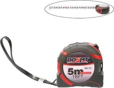 Produktbild von Kompaktes Flexometer Mille 75m, robustes Metallbandmaß mit Gummigriff