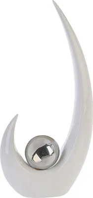Produktbild von GILDE Dekofigur Skulptur Move weiß, silber H. 36,5 cm,96888