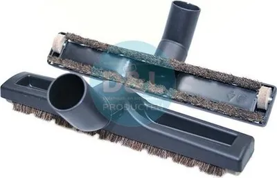 Produktbild von Universal Parkettbürste mit Rosshaar & Filzrädern, Passend für Ø 32/35 mm, Kratzfrei für Parkett/Vinyl/Laminat/Naturstein, Breite: 30 cm