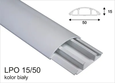 Obrázek produktu pro Podlahová lišta bílá LPO 18 mm x 75 mm 2 m AKS 111750 2 m = 1 ks