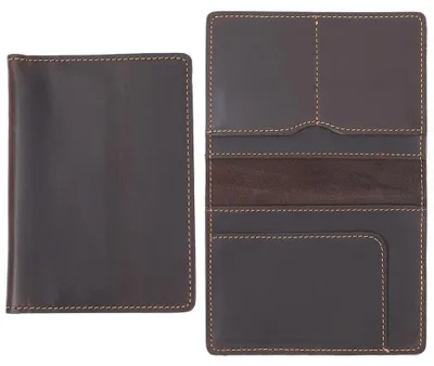 Immagine prodotto di Custodia in pelle di mucca per passaporto, con blocco RFID, scomparti per carte, portafoglio da viaggio, organizer per documenti importanti, custodia protettiva, color marrone caffè, dimensioni 14,3 x 10,5 cm