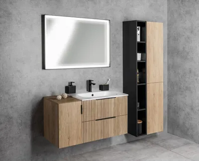 Immagine prodotto di Armadio ESPACE 35x172x32 cm, 2 ante, sinistra/destra, rovere Alabama