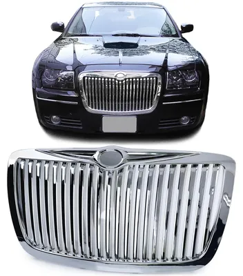 Kühlergrill Sportgrill Gitter im RR Look Chrom Typ 1 für Chrysler 300C 2004-2011 – Produktansicht