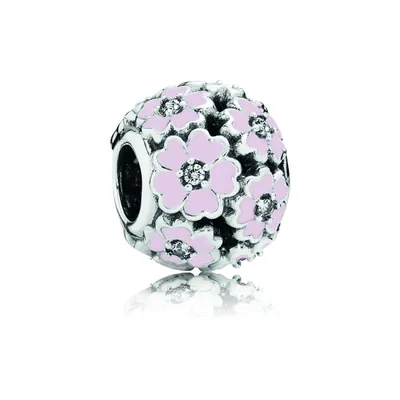 Produktbild von Pandora Charm Damen Rosa Primelwiese Sterling-Silber 791488EN68