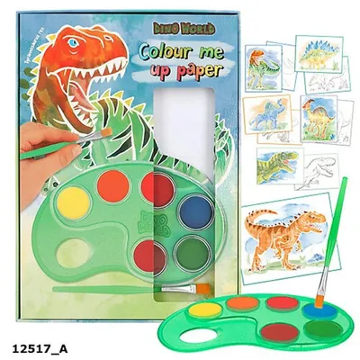 Productafbeelding van Colour Me Up Papier: Kleurrijk papier, verkrijgbaar in 6 kleuren, inclusief penseel en instructies
