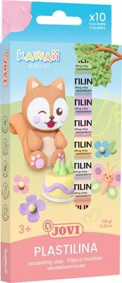 Produktbild von Jovi PLASTILINA Knetmasse Kawaii 10er Schachtel, sort.