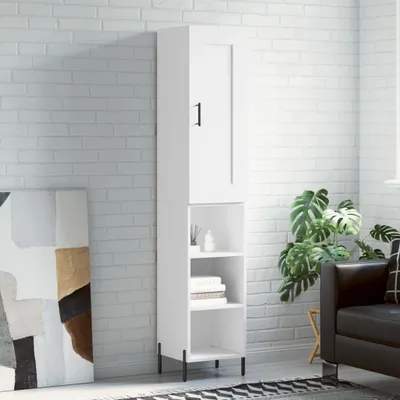 Produktbild von vidaXL Highboard Weiß 34,5x34x180 cm Holzwerkstoff