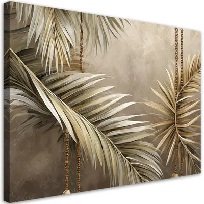 Produktbild von Leinwandbild Boho-Komposition 90x60 Feeby Beige bild für die wand bereit zum aufhängen