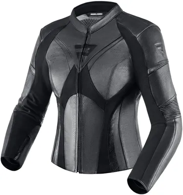 Produktbild von Rebelhorn Rebel Damen Motorrad Lederjacke, schwarz, 40