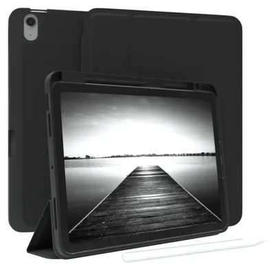 Produktbild von EAZY CASE Smartcase mit Stifthalter für Apple iPad Air 11 (2024) Hülle mit Stifthalterung, Tablet Cover aufstellbar  11 Zoll in Schwarz