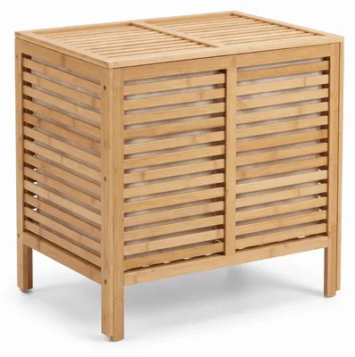 Produktbild von Doppelter Wäschekorb, Bambus MOA, 90 l