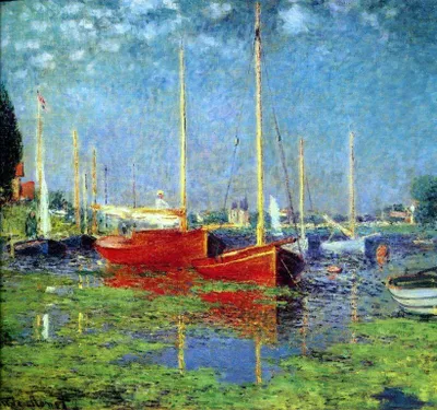 Obrázek produktu pro INFRADŮM Sálavý topný panel s potiskem Claude Monet Argenteuil 1875 80x60cm, 500w