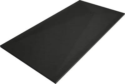 Immagine prodotto di Mexen Stone+ piatto doccia rettangolare in composito 160 x 90 cm, nero, copertura nera - 44709016-B