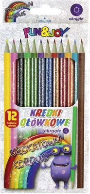 Produktbild von Glitzerstifte 12 Farben Fun&Joy