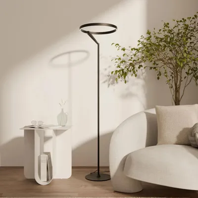 Produktbild von LUMIÈRE Design Stehleuchte 'Noxi' LED dimmbar Up- & Downlight Schwarz