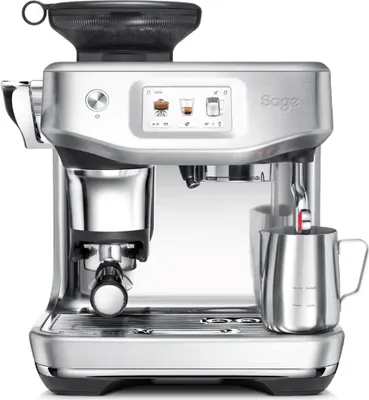 Produktbild von Sage The Barista Touch Impress Siebträgermaschine Espressomaschine mit Milchaufschäumung & Mahlwerk, Edelstahl