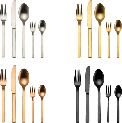 Produktbild von Echtwerk Tafelbesteck Milos 30tlg Besteck-Set, Farbe:Bronze