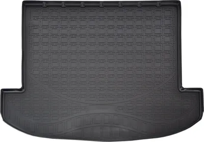 Image de Tapis De Coffre en Caoutchouc TPE Pour Kia Sorento 4 Depuis 2020, Bord Haut, Noir, Antidérapant, Toutes Saisons