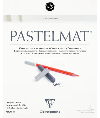 Immagine prodotto di Clairefontaine Pastelmat blocco n. 3 360 g 12F x 30 cm collato - 24