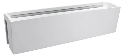Produktbild von VIVANNO Balkonkasten Fiberglas BALKONA CLASSIC Kasten, Weiß matt - 80x19x22 cm