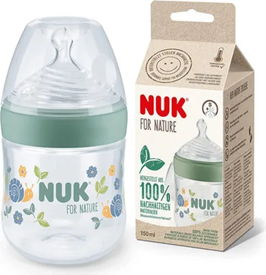 Produktbild von NUK for Nature Babyflasche 150ml mit Temperature Control & Silikon Ventilsauger Gr. S -frei