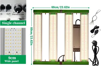 Zdjęcie produktu dla Oświetlenie roślin LED, pełne spektrum, ściemnialne, 1-kanałowe