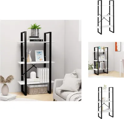 Obrázek produktu pro vidaXL Úložný regál bílý 60x30x105 cm materiál na bázi dřeva - Police a knihovny