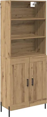 Obrázek produktu pro Vysoký bufet Artisanový dub 69,5 x 32,5 x 180 cm