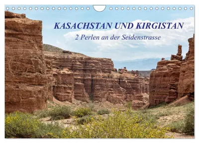 Zdjęcie produktu dla Kazachstan i Kirgistan (kalendarz ścienny na rok 2027, format A4 poziomy), kalendarz miesięczny CALVENDO
