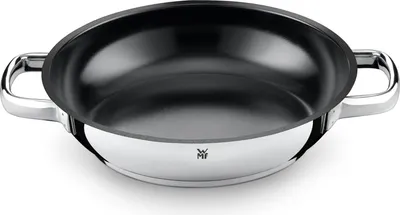 A product shot of a frying pan on a white background.
