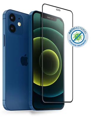 Obrázek produktu pro Crong Anti-Bacterial 3D Armor Glass – tvrzené sklo 9H pro celou obrazovku iPhonu 12 Mini + instalační rámeček