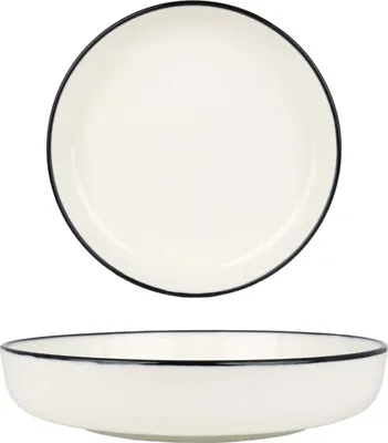 Immagine prodotto di Ciotola Rinart - Bordo nero - Porcellana - 19 cm