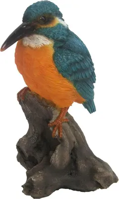 Immagine prodotto di uccello uovo 13,8 x 9,1 cm in poliresina blu/arancio