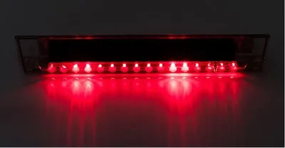 Image de Lampe stroboscopique d'urgence pour voiture 14 LED à énergie solaire rouge