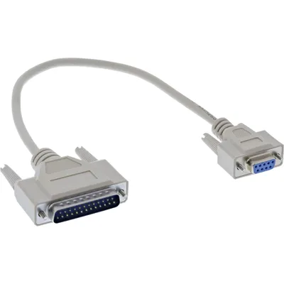 Produktbild von InLine® Serielles Kabel 9pol Buchse an 25pol Stecker, 0,33m