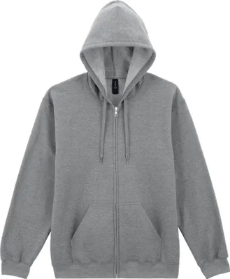 Immagine prodotto di Gildan - Felpa con cappuccio "Softstyle" con zip integrale da uomo FK2801 (L) (grigio)